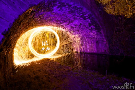 Number One Mum, Light Painting Wire Wool Spinning